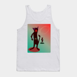 alien cat art Tank Top